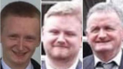 Diarmuid O'Sullivan, 22, Mark O'Sullivan, 25, and their father Tadgh O'Sullivan, 59, died in the incident