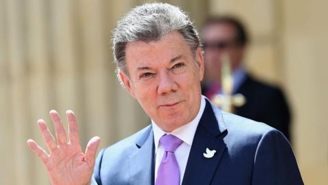 The President of Colombia, Juan Manuel Santos.
