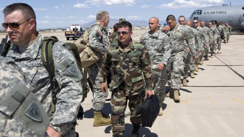 National Guardsmen arrive at the border