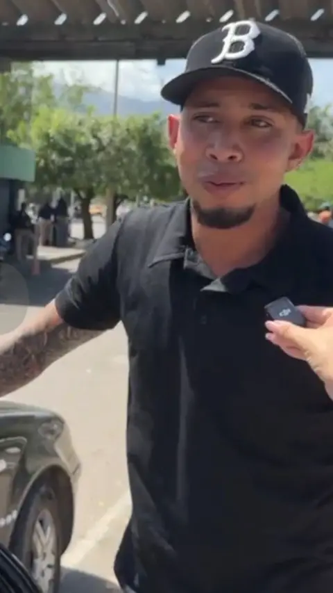 Man at Colombia's border with Venezuela