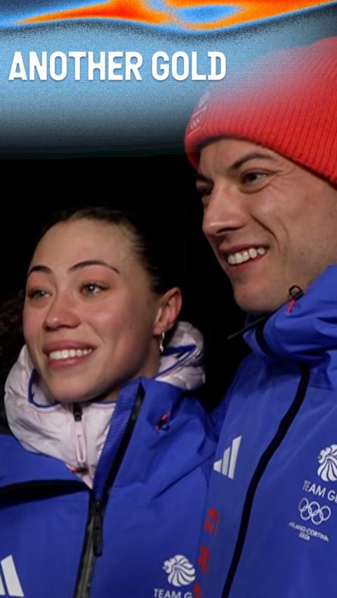 Tabby Stoecker and Matt Weston