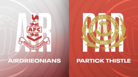 Airdrieonians and Partick Thistle badges