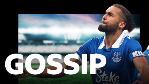  Dominic Calvert-Lewin and the BBC Sport Gossip logo