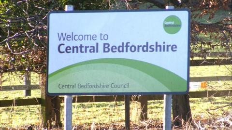 Central Bedfordshire Council sign
