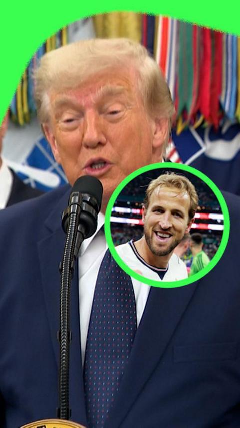 Donald Trump and Harry Kane
