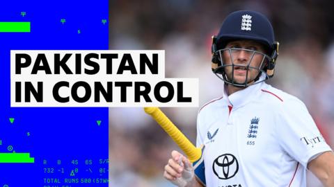 Joe Root holds his bat as he walks off the crease