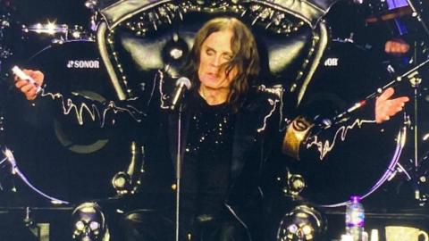 Ozzy Osbourne on stage