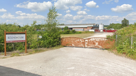 Gates to the Barrow Hill Roundhouse in Staveley