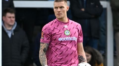 Ted Cann in action for Forest Green Rovers