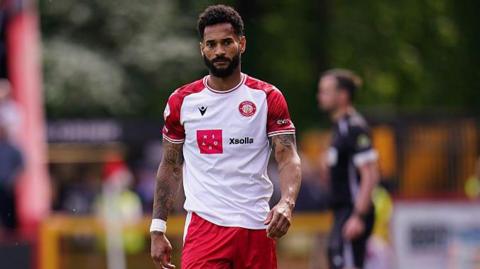 Jordan Roberts during the League One play-off semi-final against Stockport