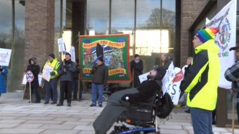 Demo at Norfolk County Council