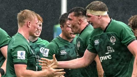 Ireland Under 20s celebrate