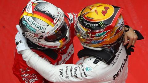 Lewis Hamilton and Sebastian Vettel