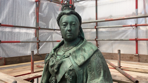 Queen Victoria statue has stood in Birmingham since 1901.