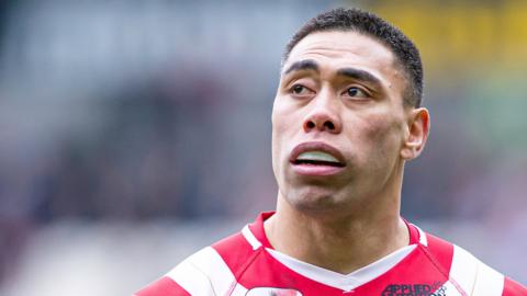 Ken Sio in action for Salford Red Devils