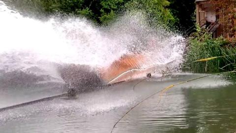 Wicksteed Park water chute ride