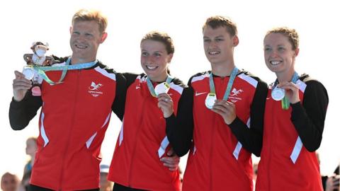 Wales relay triathlon team