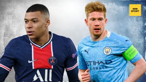 Kylian Mbappe and Kevin de Bruyne