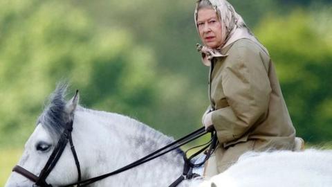 The Queen carried on riding horses into her 90s