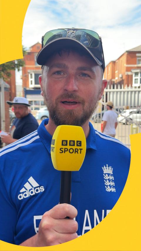 England fan at Trent Bridge