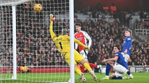 Kai Havertz scores for Arsenal