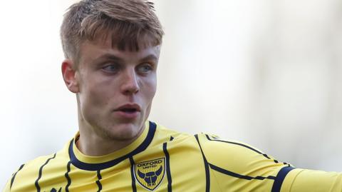 Will Goodwin in action for Oxford United