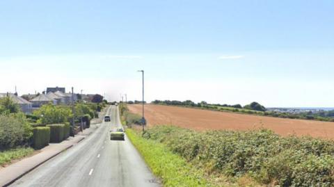 A general view of the land proposed for the development