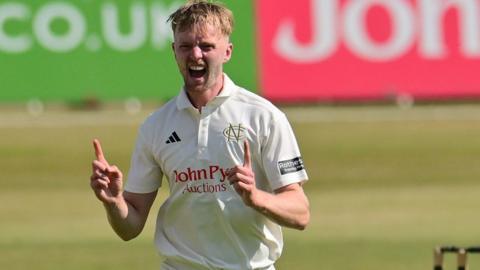 Nottinghamshire's Lyndon James