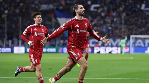 Dominik Szoboszlai scores against Marseille