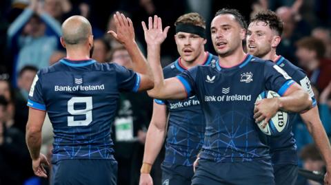 Leinster celebrate