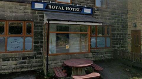 An external view of the Royal Hotel pub.