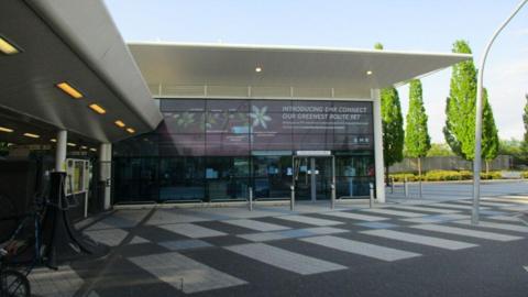 Corby train station exterior