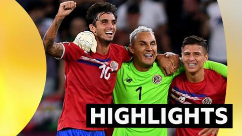 Costa Rica celebrate World Cup qualification