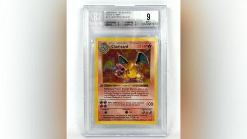Shadowless Base Set Charizard card
