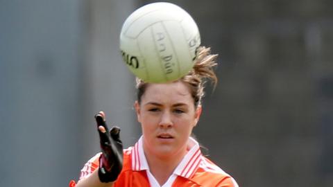 Niamh Henderson scored Clann Eireann's crucial late goal in their Ulster Club Football Final triumph