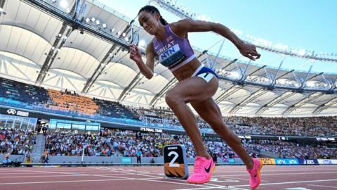 KJT at the 2023 World Athletics Championships.