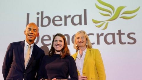 Chuka Umunna, Jo Swinson and Sarah Wollaston