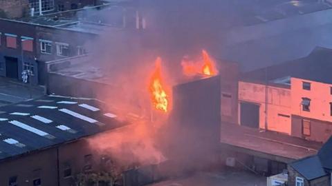 Fire in Birmingham city centre