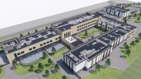 A CGI of the new school proposed for Rugeley