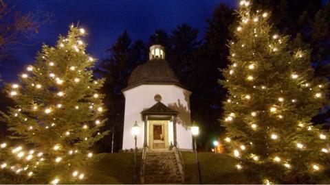 File image from 2003 of the Silent Night Chapel in Oberndorf, where the song was first performed in 1818