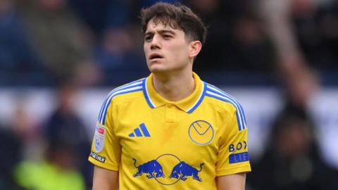 Leeds United's Dan James during the 1-1 draw at Preston