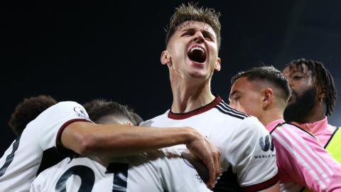 Fulham players celebrate