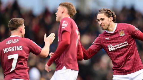 Louis Appere scores for Northampton