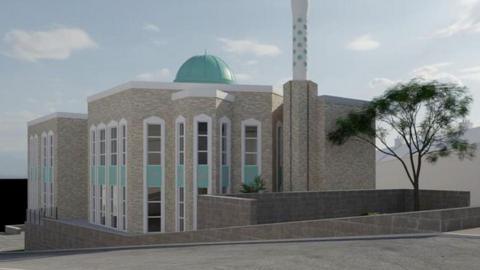 Artist impression of the new mosque