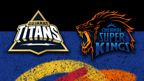 Gujarat Titans v Chennai Super Kings badge graphic