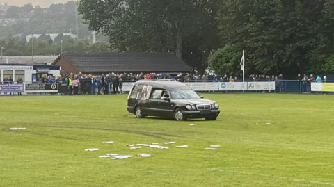 Abandoned hearse