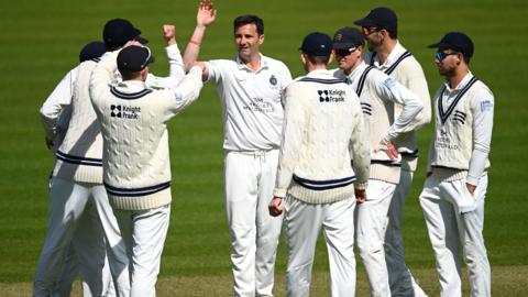 Middlesex players celebrate