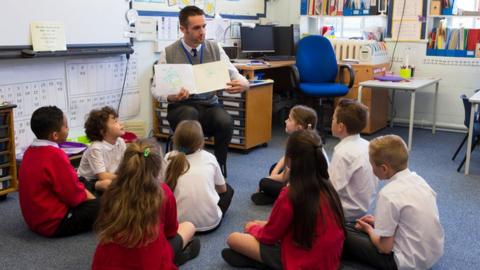 Teacher in classroom