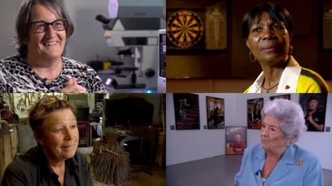 Monica Grady, Deta Hedman, Betty Boothroyd and Michelle Parker (clockwise from top left)