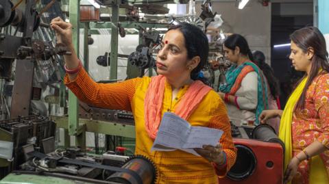 India factory worker